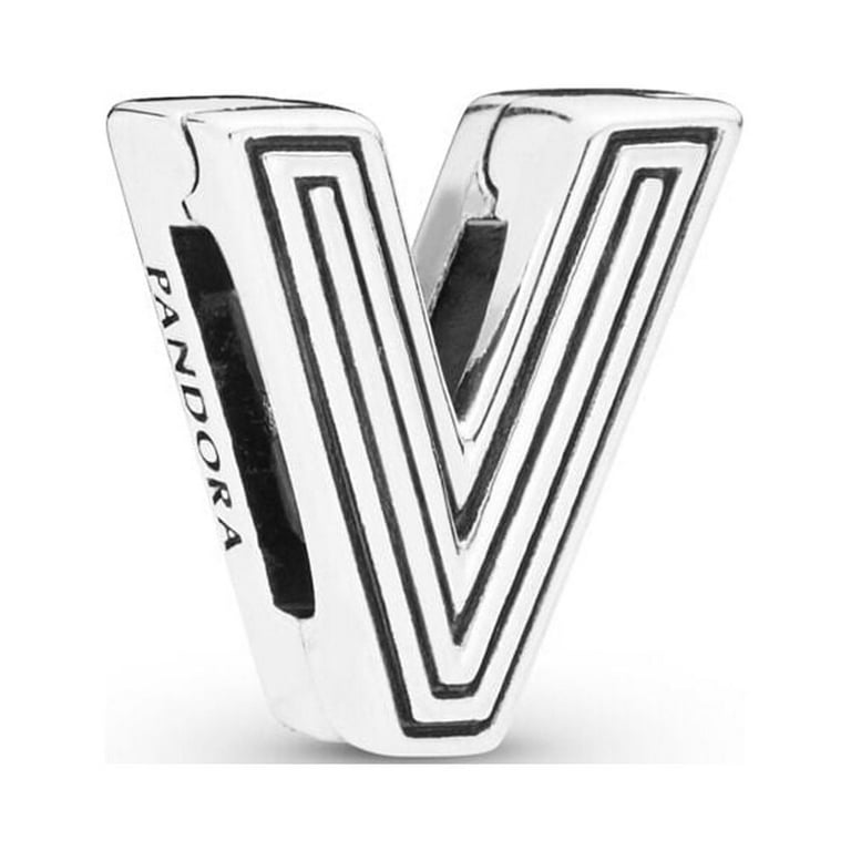 Pandora Reflexions Letter V Clip Charm 798218