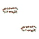 thumbnail image 4 of Flores Simuladas Kearding 2Conjunto Rojo Vid Rosa De 16 Cabezas, 4 of 6
