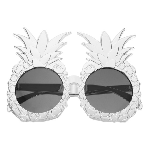 KAKOWELY Gafas de piña tropical, suministros para fiestas de verano, divertidas gafas de sol hawaianas para luau, gafas con forma de piña única para fiestas en la playa y la piscina.
