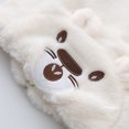 thumbnail image 6 of DJDLJWCJ Girls Winter Fleece Lined Jacket with Bear Ear Soft Comforty Full Zipper Warm Coat Beige Size 5T, 6 of 8
