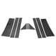 thumbnail image 1 of Moldura de Ventana de Pilar de Puerta Unique Bargains para Chrysler Town & Country Patrón de Fibra de Carbono Negro Sticker Antirrayaduras para Postes de Pilar 10 Piezas, 1 of 7