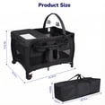 thumbnail image 7 of SACVON Baby Playard with Detachable Infant Bassinet and Changing Table, Foldable Travel Play Yard with Storage Basket and Wheels,Black, 7 of 7