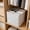 White, variant on Large Foldable Linen Storage Basket – Black Grid Checkered Organizer Bin with Handles, Closet & Laundry
