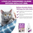 thumbnail image 2 of G · PEH Cat Pheromones Calming Diffuser Refill, Plug in 6 Pack Cat Calming Diffuser Refills Kit, 2 of 8