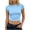 Light Blue, variant on Womens Cotton T Shirts Basic Baby Tee Crop Tops Crewneck Slim Fit Short Sleeves Tee Summer Cute Clothes 2026