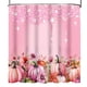 thumbnail image 1 of Cortina de baño con diseño de calabazas otoñales de acuarela con ramas doradas, hojas que caen, cosecha, día de Acción de Gracias, tela impermeable, lavable a máquina, con ganchos, 72" de ancho x 72", 1 of 5