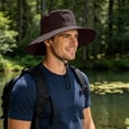 thumbnail image 5 of GSPCLAM Mens Sun Hats UPF 50+ Wide Brim Hat for Fishing Hiking, Lightweight Breathable Mesh Hat with Adjustable Chin Strap, 5 of 5