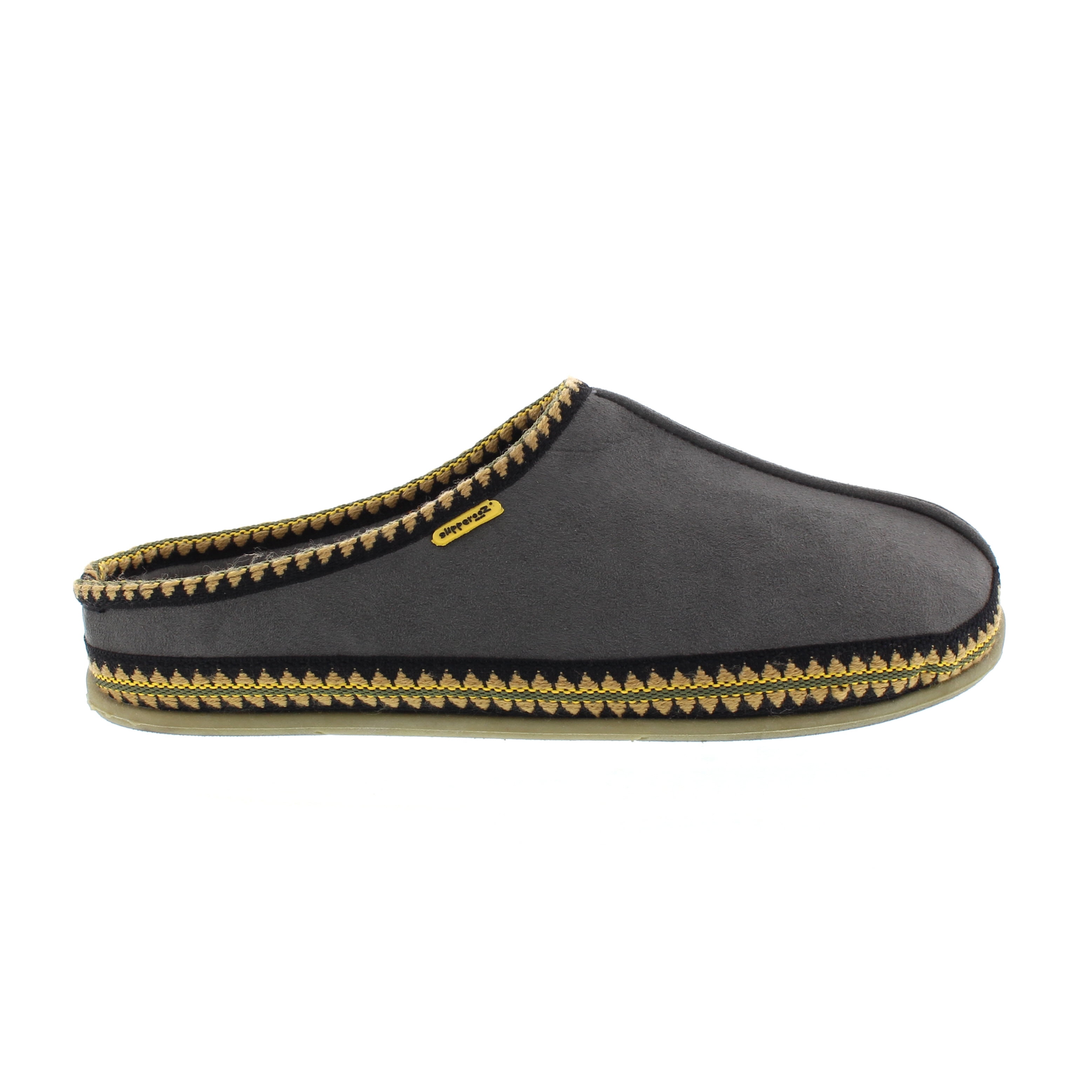 DEER STAGS Mens Brown Shock Absorption Comfort Slipperooz Round