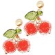 thumbnail image 3 of Cherry Earrings Creative Cherry Dangle Earrings 1Pair Women Fashion Accessory, 3 of 4