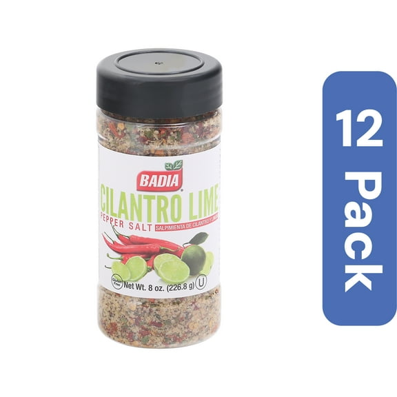 Badia Pepper Salt Cilantro Lime 8 oz (Pack Of 12)