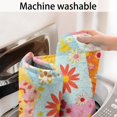 thumbnail image 5 of Pioneer Flower Floral Print Pattern Bathroom Rugs Mat, Non Slip Microfiber Bathroom Rug with Rubber Backing, Soft Mats for Bathroom Floor Tub Shower, 24"x60", 5 of 5