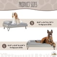 thumbnail image 4 of TailZzz Asher Wooden Pet Bed with Mattress | Large to Extra Large Pet Bed with Mattress | Elevated Pet Bed | Greenguard Gold Certified Wooden Pet Bed, 4 of 14