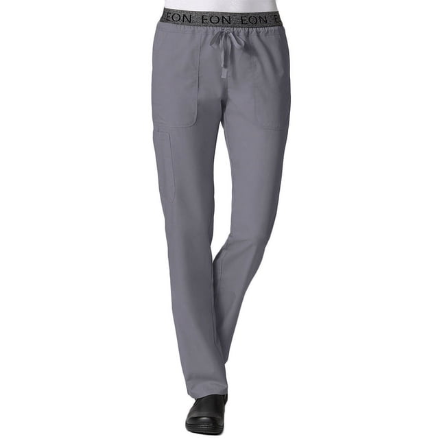 EON Women's COOLMAX® Logo Elastic Drawstring Waistband Scrub Pant
