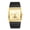 A, variant on Men's Square Case Genuine Leather Watch: Japanese Movement Bar Marker Dial for Business, Daily, Gift