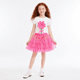 thumbnail image 2 of LittleSpring Girls Pink Summer Outifts for Baby Girls T-Shirts and Tutu Skirt Set 18-24 Months, 2 of 5