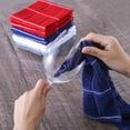 thumbnail image 3 of Paños de cocina para lavar platos, trapos de algodón para secar la limpieza, paquete de 8 paños de cocina (azul marino), 3 of 4