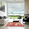 thumbnail image 6 of Ahgly Company Indoor Square Traditional Red Animal Area Rugs, 6' Square, 6 of 6