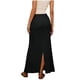 thumbnail image 3 of Faldas Largas para las Mujeres de Verano Color Sólido Cordón Moda Casual Poliéster Faldas de Cintura Elástica para las Mujeres, 3 of 5