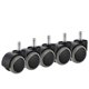 thumbnail image 1 of Ruedas para silla de oficina, paquete de 5, compatibles con sillas IKEA (10 mm x 22 mm), resistentes, 1 of 4