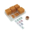 thumbnail image 3 of Cuentas de matemáticas,Materiales Montessori para juguetes de matemáticas con cuentas para niños pequeños,Juego de banco de materiales de tarjetas y cuentas doradas,Sistema decimal de mil, 3 of 9