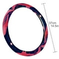 thumbnail image 4 of Flamingo 14.5 Inch Printing PVC Leather Car Wheel Cover, Steering Wheel Covers, Auto Accessories, 4 of 6
