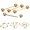 Golden, variant on 9Pcs Mixed Style Lip Nipple Tongue Bar Barbell Ring Labret Body Piercing Jewelry Multicolor