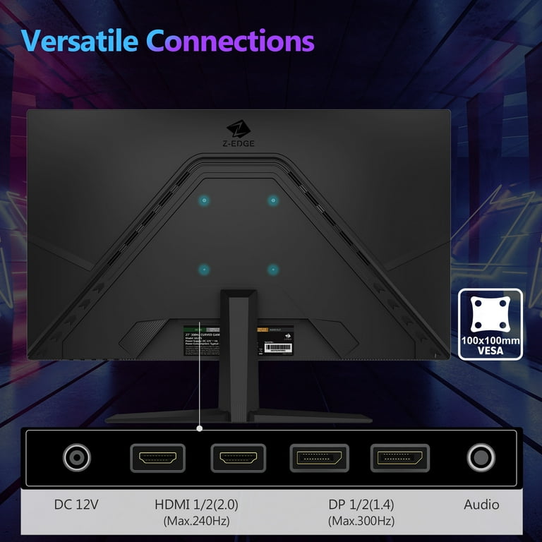 Z-EDGE Gaming Monitor 300Hz 27 inch 1ms MPRT Full HD VA Z-EDGE Gaming Monitor 300Hz 27 inch 1ms MPRT Full HD VA