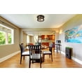 thumbnail image 7 of 2 Light Flush Mount In Seaside Style 11 Inches Wide By 5.5 Inches High-Heritage Brass Finish Z-Lite 727F10-Hbr, 7 of 7