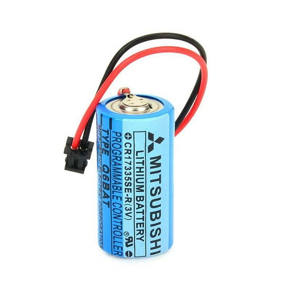 1800mAh CR17335SE-R 3V Q6BAT Non-Rechargable 3V Battery for Mitsubishi Q170HBATC Q25PRHCPU QNS FANUC System PLC Memory Backup Power