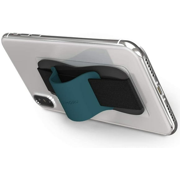 Sinjimoru Silicone Mobile Phone Grip with Stand, Cell Phone Stand for Desk & Secure iPhone Holder Strap for All