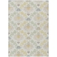 thumbnail image 2 of Addison Rugs Chantille Indoor/Outdoor Traditional Damask Ivory Machine Washable Rectangle Rug, 5' x 7'6", 2 of 8