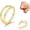 Gold-18g, variant on Titanium Double Hoop Nose Ring 18G Gold Silver Black Nose Rings Hoops for Women Men Hypoallergenic 6mm 7mm 8mm 9mm Nose Nostril Septum Cartilage Helix Daith Conch Rock Piercing Jewelry
