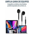 thumbnail image 2 of Audifonos Alambricos manos libres con conector de 3.5mm Color Negro, 2 of 3
