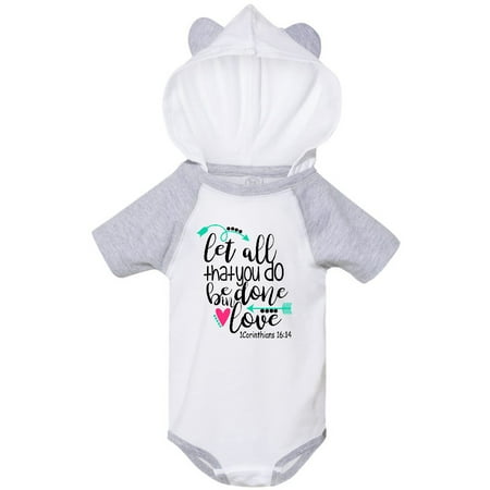 

Inktastic Let All That You Do Be Done In Love Corinthians 16:14 Gift Baby Boy or Baby Girl Bodysuit