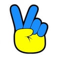 thumbnail image 3 of CafePress - Ukrainian Flag Peace Sign Ukra Long Sleeve T Shirt - Women's Long Sleeve Graphic Casual T-Shirt, 3 of 4
