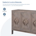 thumbnail image 6 of Rich Texture Cabinet - Antique Brown Sideboard for Dining Area, 6 of 7
