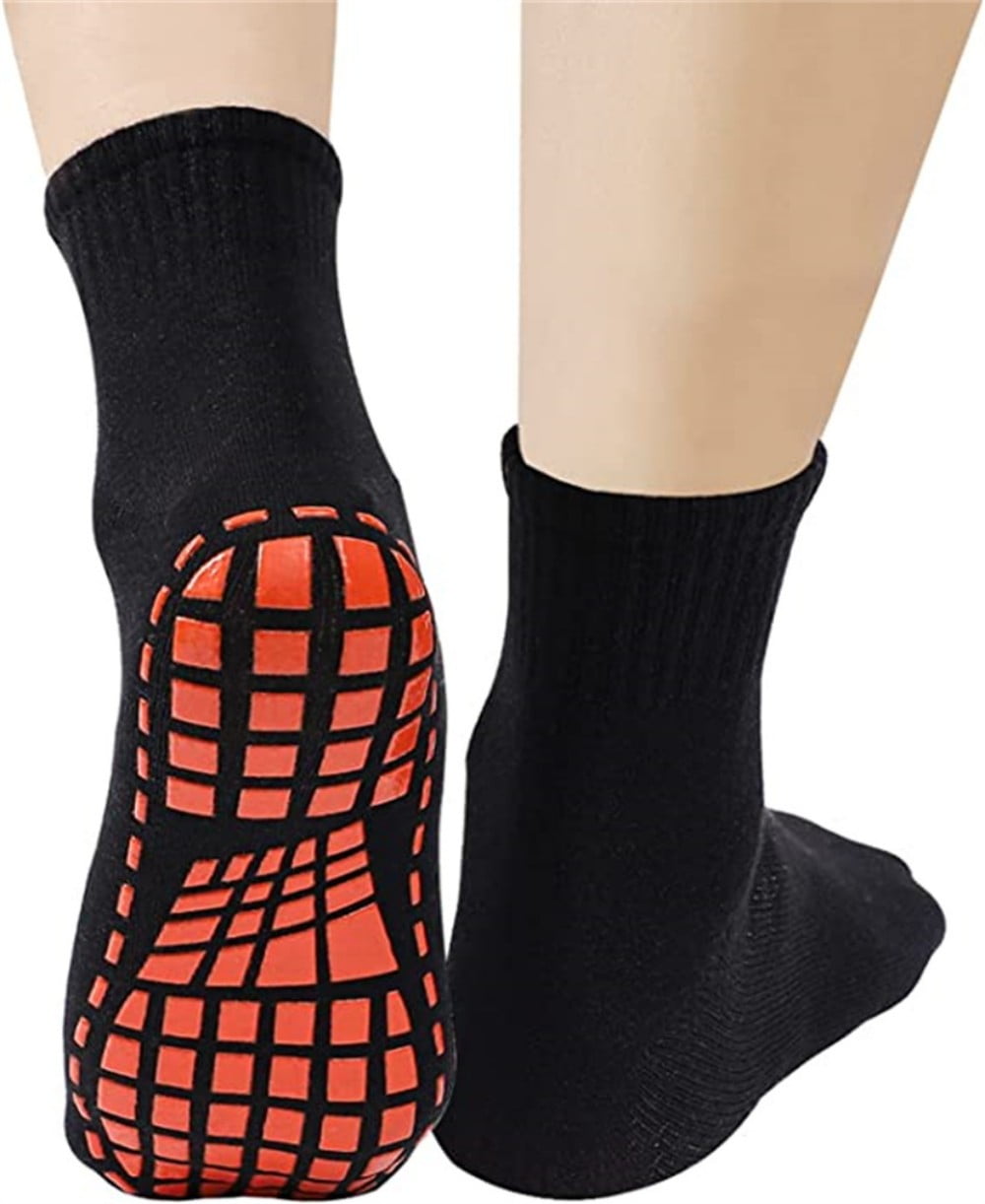 Happon 7 Pairs Non Slip Socks Yoga Socks with Grippers Non Skid