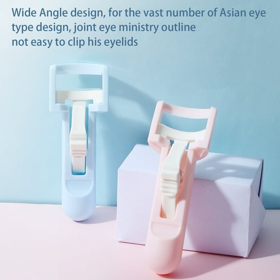 opvise Eyelash Curler Compact Size Ergonomic Design Spring Handle Long-Lasting Effect Grip Precision Curl Control Eyelash Lift Makeup Tool for Women