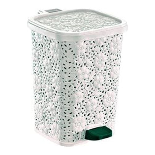 Superio Rattan Step on Trash Can 6L - Brown