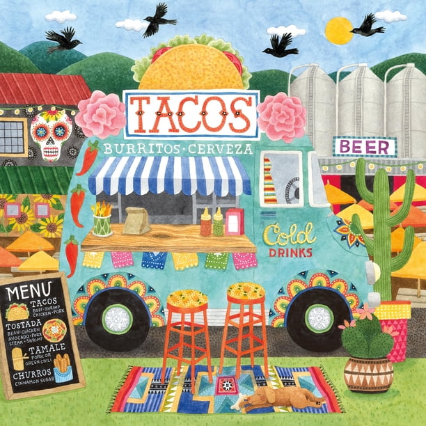 Rompecabezas Ceaco Food Trucks Taco Truck 500 piezas