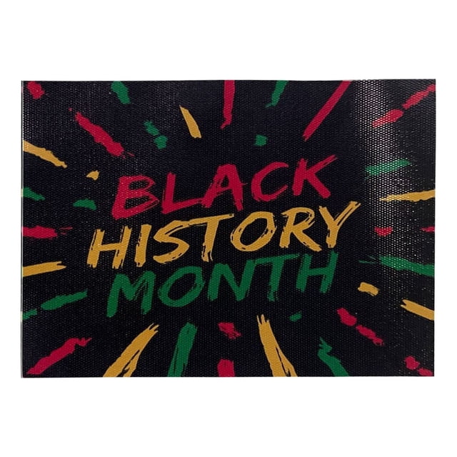 Harpily Home Decor Black History Month Anniversary Decorative Painting Single Canvas Core Frame Poster