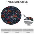 thumbnail image 6 of Pioneer Flower Floral Print Pattern Round Fitted Tablecloth with Elastic Edge,Dining Table Cover Waterproof,Outdoor Round Tablecloth for Camping,Dining,Indoor and Outdoor, 6 of 7