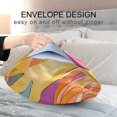 thumbnail image 4 of Yayeee Pillowcase Queen Size Set of 2 Satin Wrinkle Resistant Pillow Case, Purple Abstract Floral, 4 of 8