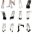 thumbnail image 4 of Women Soft Knee Highs Socks Lovely Lace Ruffle Bows Girls Socks Cotton Calf Socks Sweet Knee Highs Stockings Gifts, 4 of 5