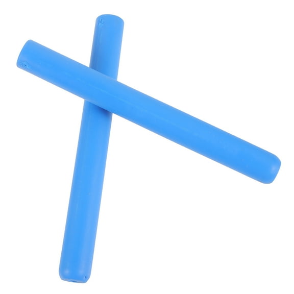 HEALEEP Silicone Drumstick Covers 2Pcs Blue for Drum Kit Accessories and Muting 6.2x0.5in