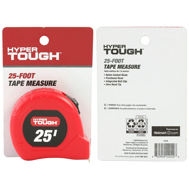 16 Ft. X 3/4 In. Tape Measure (2-Pack), 25 Ft. X 1 In. Tape Measure and 12  Ft. X