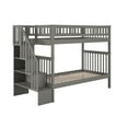 thumbnail image 5 of AFI Woodland Twin Over Twin Solid Wood Staircase Bunk Bed, Grey, 5 of 6