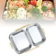 thumbnail image 5 of Fiambrera De Acero Inoxidable, Contenedores Portátiles Para Almacenamiento De Alimentos, Fiambrera De Metal De 1,2 L Con 2 Compartimentos, Mantiene La Comida Caliente Y Sabrosa,, 5 of 7
