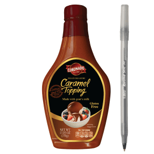 Coronado® Dulce de Leche Caramel Topping Syrup with pen