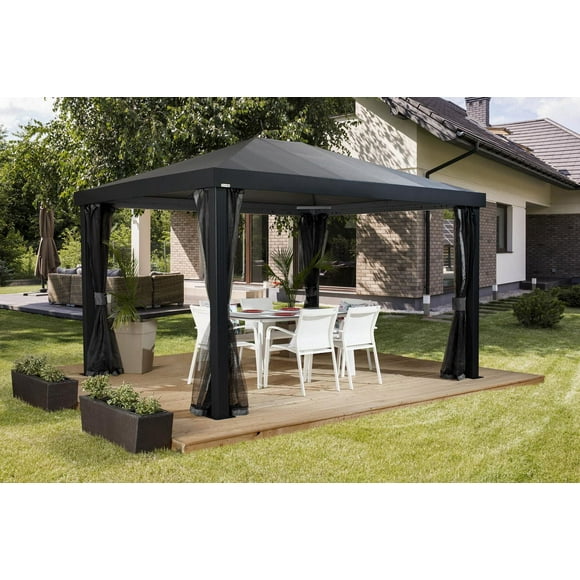 Sojag Monteserra 10 x 12 x 9 ft Black Gazebo